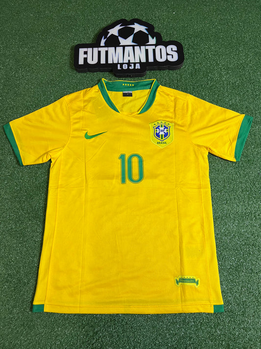 Camisa Brasil 2006- Ronaldinho # 10 | FutMantos