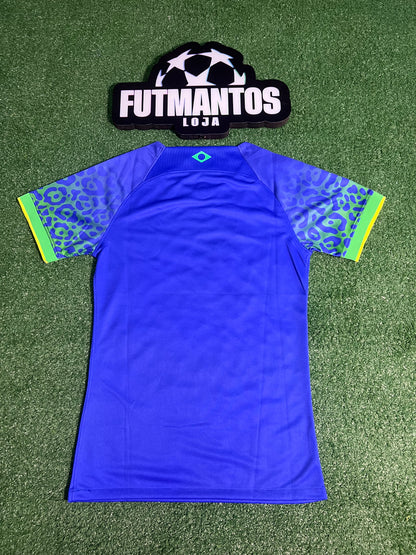 Camisa Brasil 2022 Azul - Feminina | FutMantos