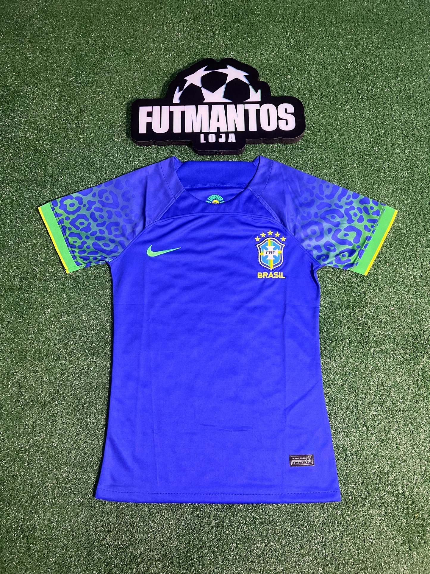 Camisa Brasil 2022 Azul - Feminina | FutMantos