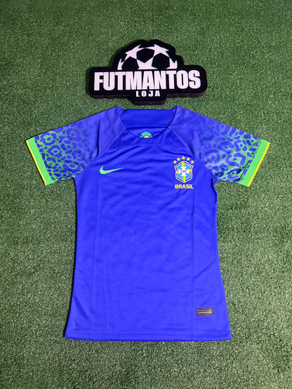 Camisa Brasil 2022 Azul - Feminina | FutMantos
