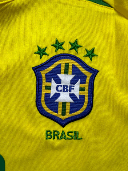 Camisa Brasil 2002 Amarela - Ronaldinho #11 | FutMantos