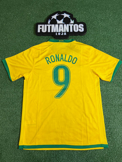 Camisa BrasiI Retrô 2006- Ronaldo #9 | FutMantos