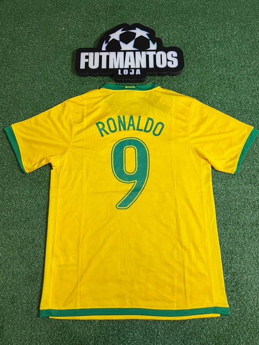 Camisa BrasiI Retrô 2006- Ronaldo #9 | FutMantos