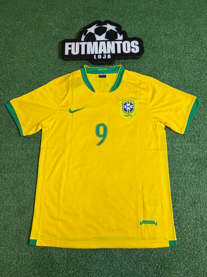 Camisa BrasiI Retrô 2006- Ronaldo #9 | FutMantos