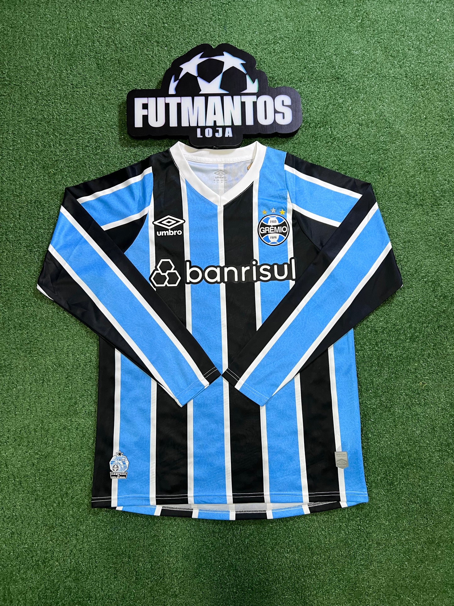 Camisa Grêmio Tricolor 24/25 - Manga Longa | FutMantos