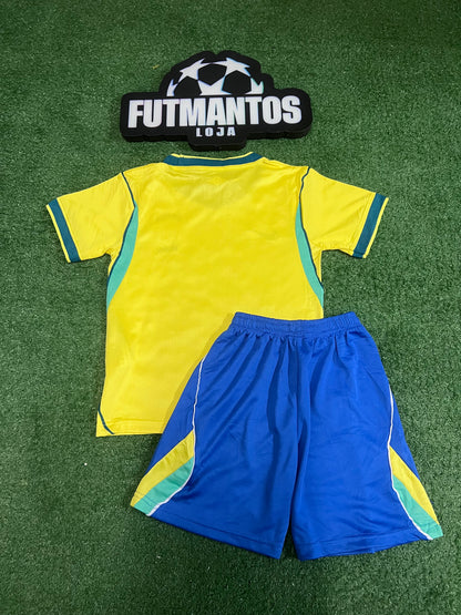 kit Infantil Brasil 26/27 - Amarelo |  FutMantos
