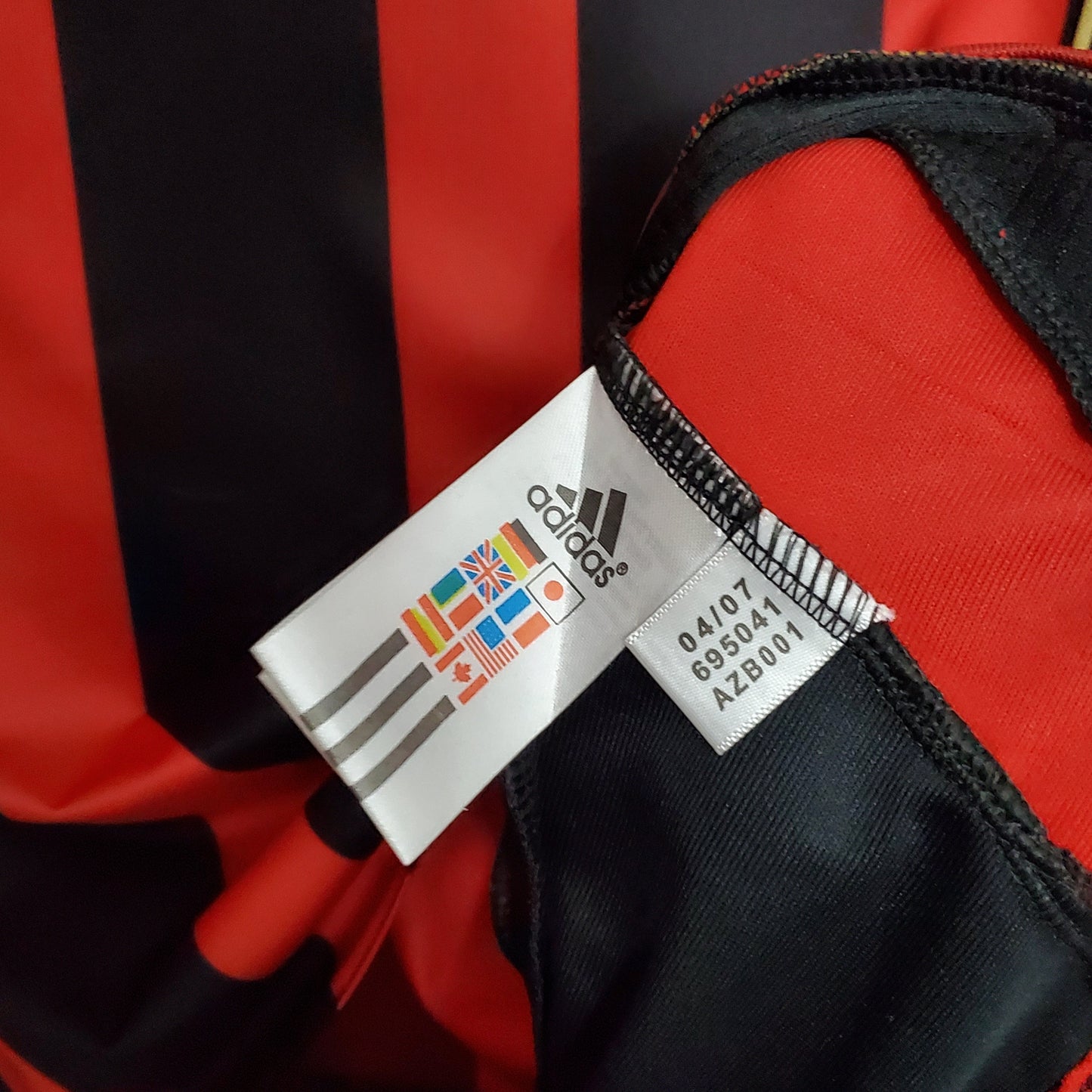 Camisa Manga Longa Milan 06/07 - Preto e Vermelho | Futmantos