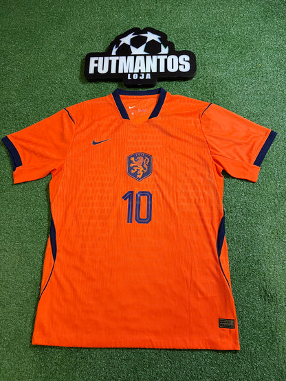 [TAM 2GG] Camisa Holanda 26/27-Jogador-Memphis#10 | FutMantos
