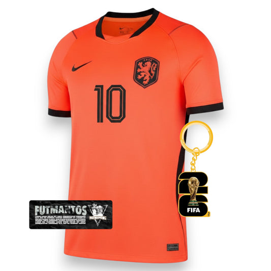 [TAM 2GG] Camisa Holanda 26/27-Jogador-Memphis#10 | FutMantos