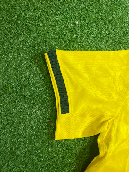 [TAM P, M] Camisa Brasil Amarela I 26/27 - Torcedo(com Gola em Verde Mais Escuro)| FutMantos