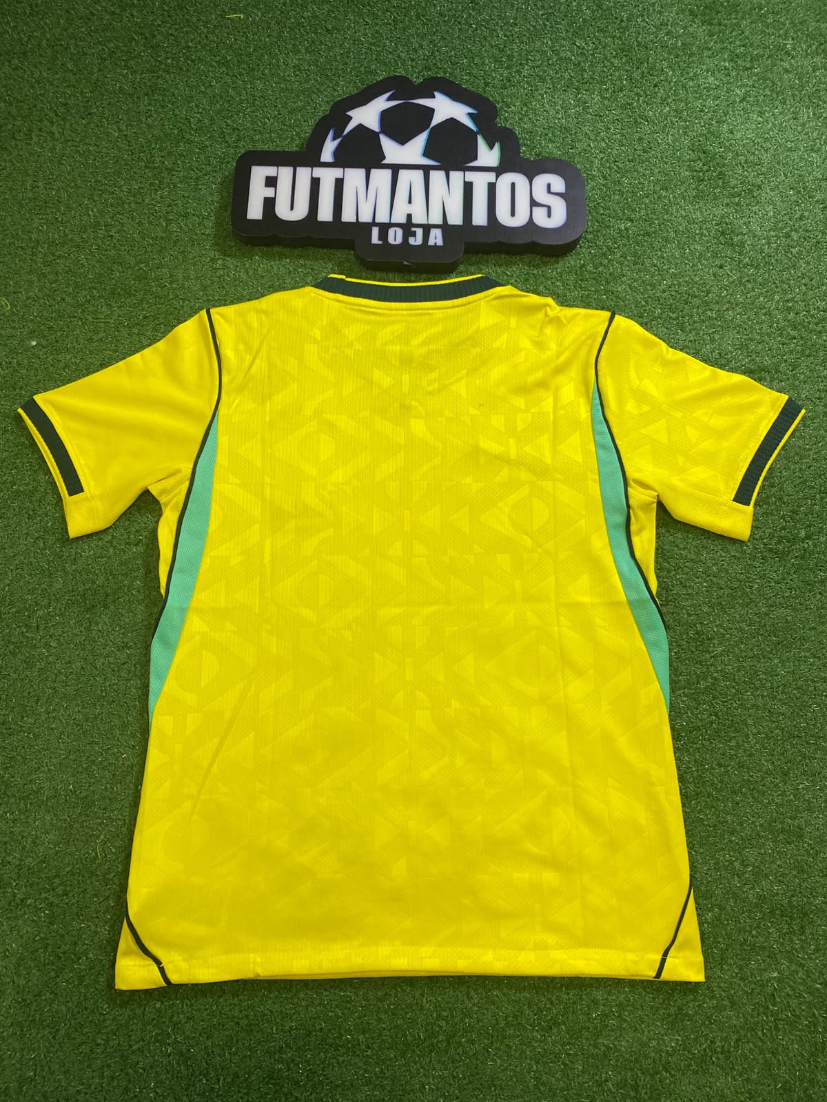 [TAM P, M] Camisa Brasil Amarela I 26/27 - Torcedo(com Gola em Verde Mais Escuro)| FutMantos