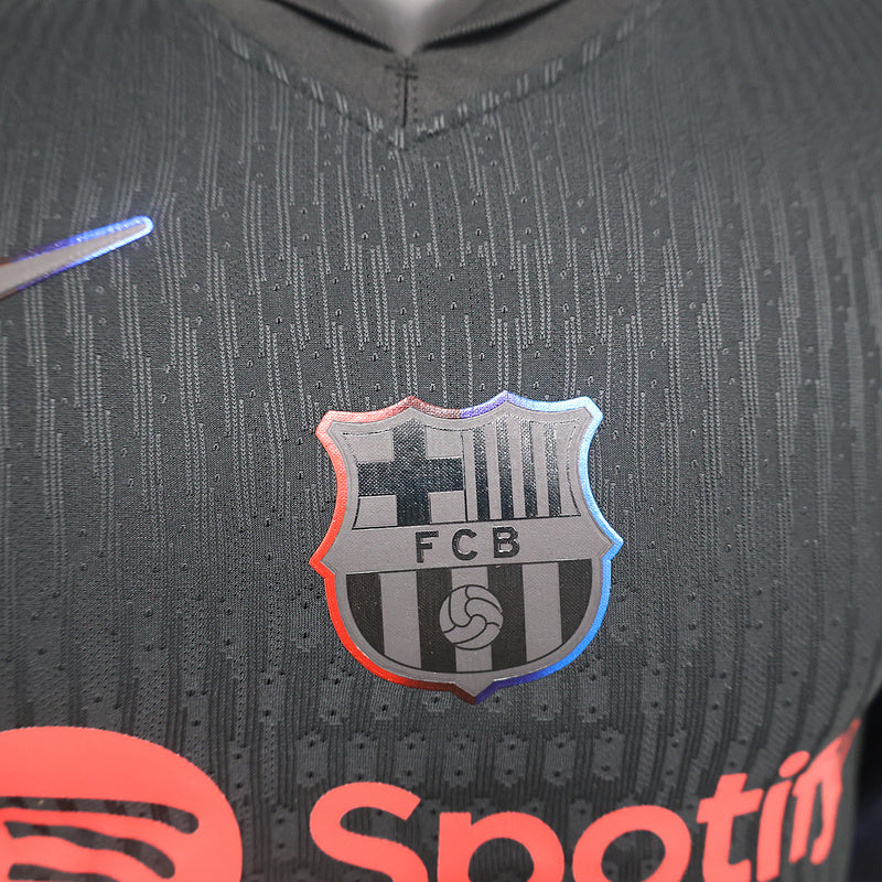 Camisa Barcelona 24/25 Versão Jogador - Preto | Futmantos