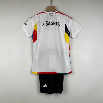 Kit Infantil Benfica 23/24 - Branco | Futmantos