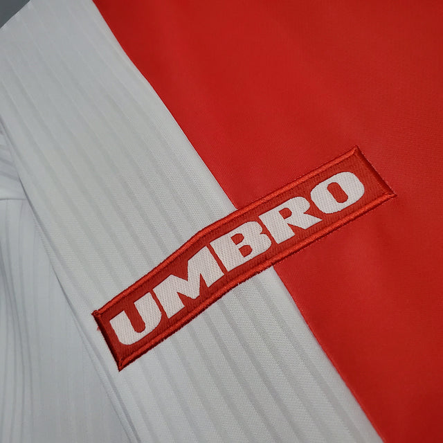 Camisa Ajax Retrô 1997/1998 Vermelha e Branca - | Futmantos