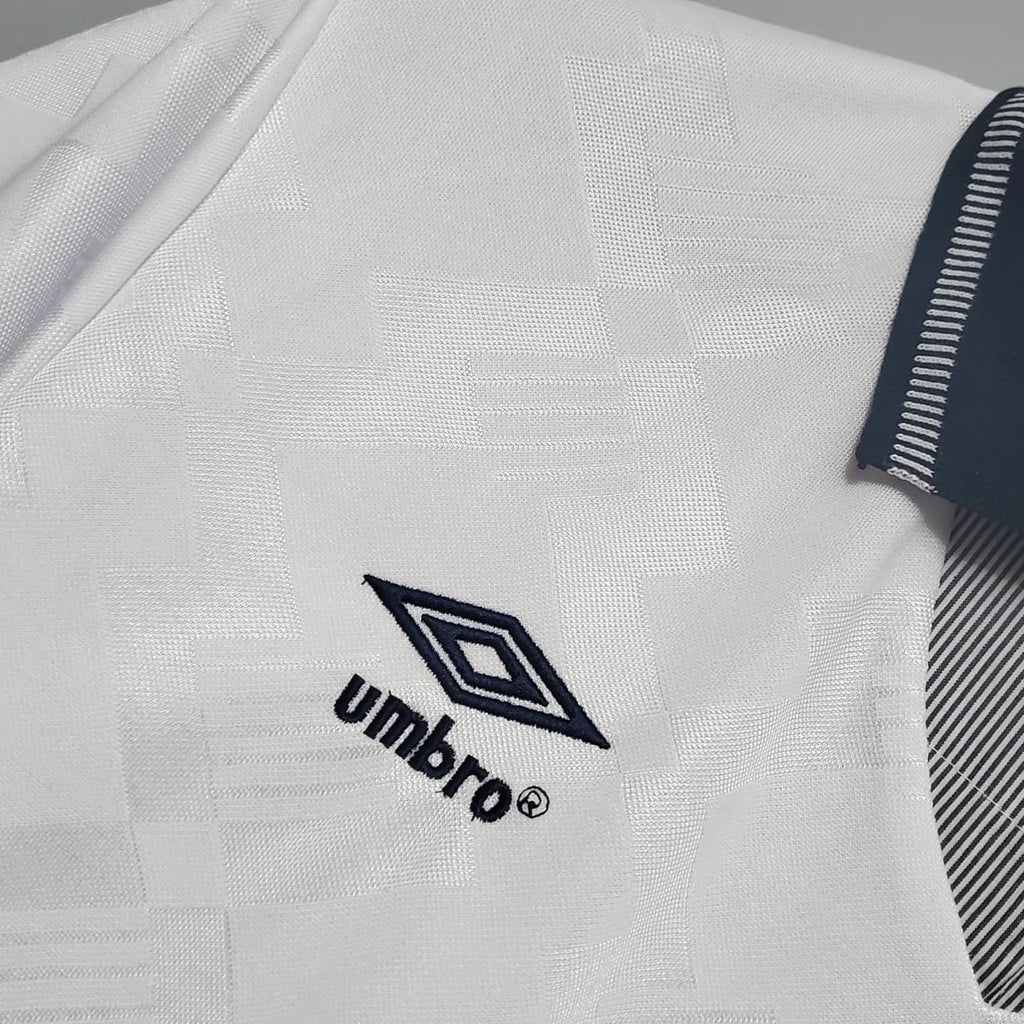 Camisa Inglaterra Retrô 1990 Branca - | Futmantos
