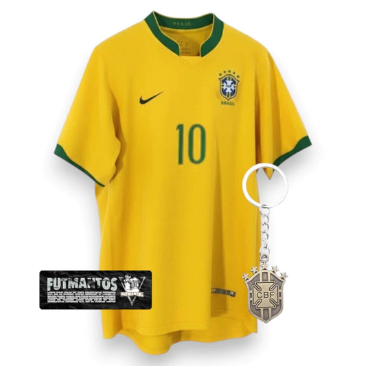 Camisa Brasil 2006- Ronaldinho # 10 | FutMantos