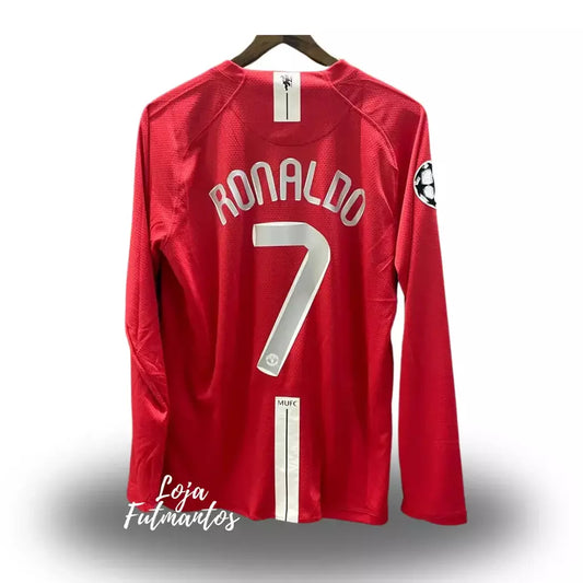 Camisa Manchester United 2007/08 - Retrô - Ronaldo #7