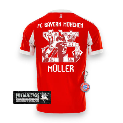 Camisa Bayern de Munique I 25/26 - MÜLLER #25  | FutMantos