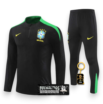 Agasalho de treino Brasil Preto - 24/25